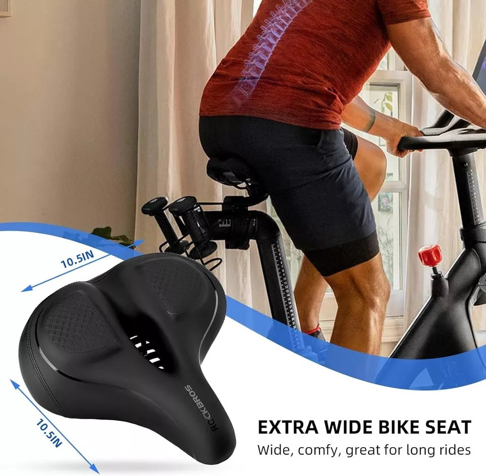 ROCKBROS széles kerékpárnyereg szobakerékpárhoz/kerékpár Peloton kerékpárüléshez