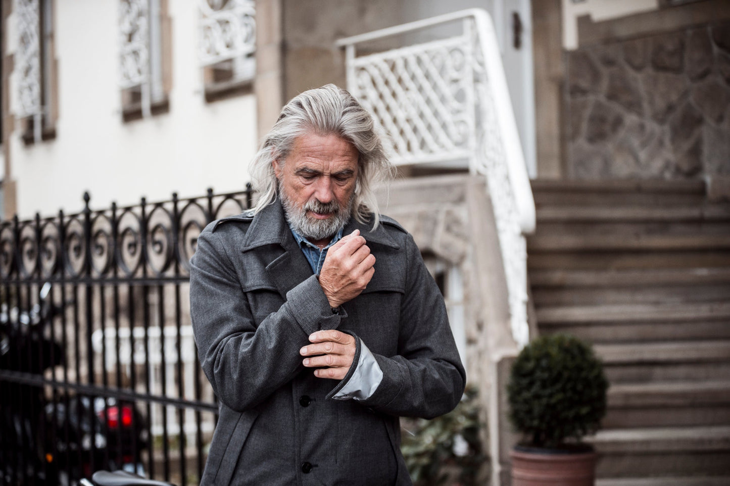 Amity kerékpáros kabát Franz c_change Anthra men