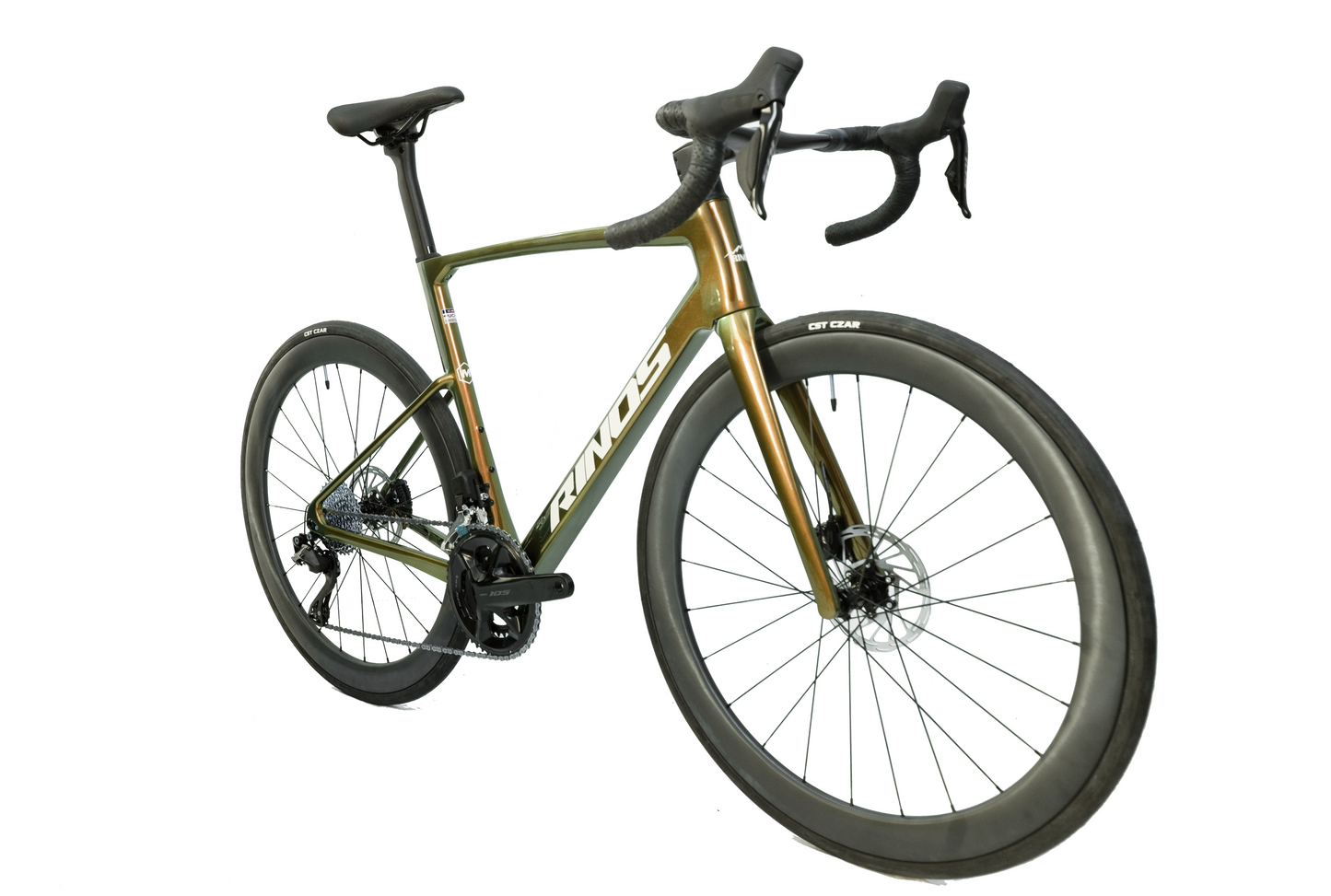 RINOS Karbon Országúti Kerékpár Odin 6.1 Shimano 105 Di2, 24 sebesség