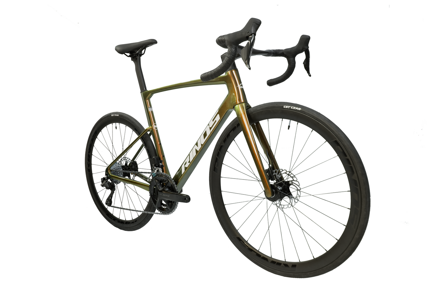 RINOS karbon országúti kerékpár Odin 6.0 700C Shimano 105 Di2 R7150, 24 sebesség