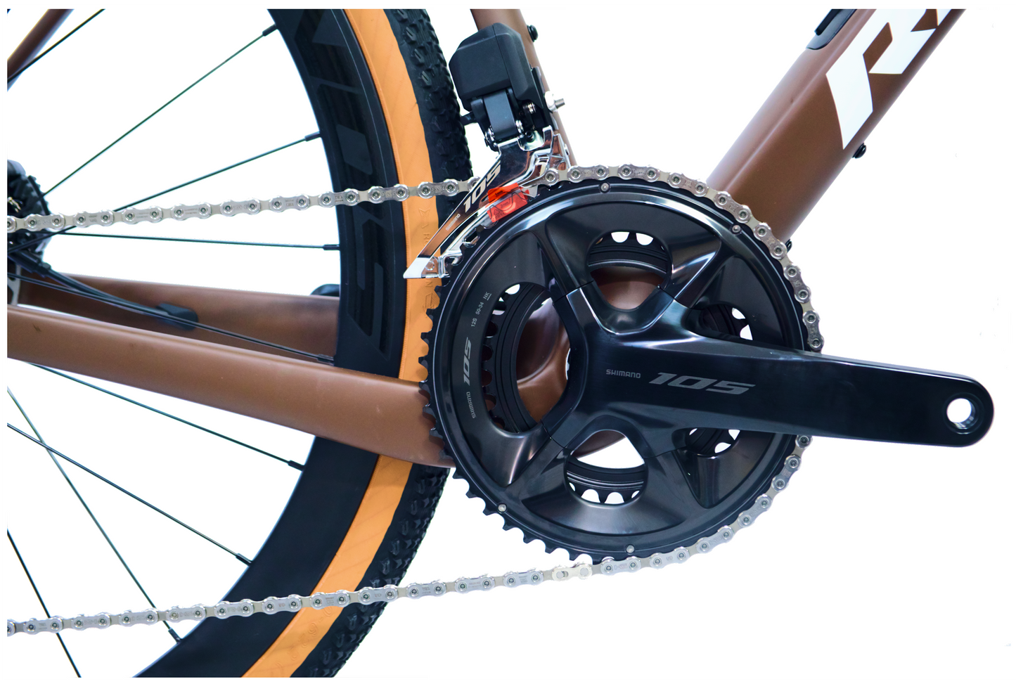 RINOS Karbon Terepgravel Sandman8.0 Shimano 105 Di2 Kávé