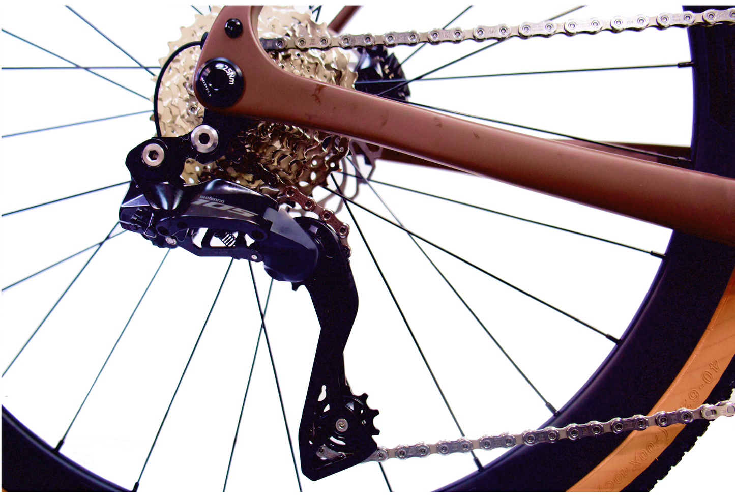 RINOS Karbon Terepgravel Sandman8.0 Shimano 105 Di2 Kávé