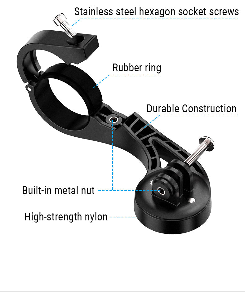 TOWILD AS90 Kerékpárkormány zseblámpa tartó hosszabbító konzol kerékpárkomputer lámpához és GoPro GARMIN XOSS iGPSporthoz