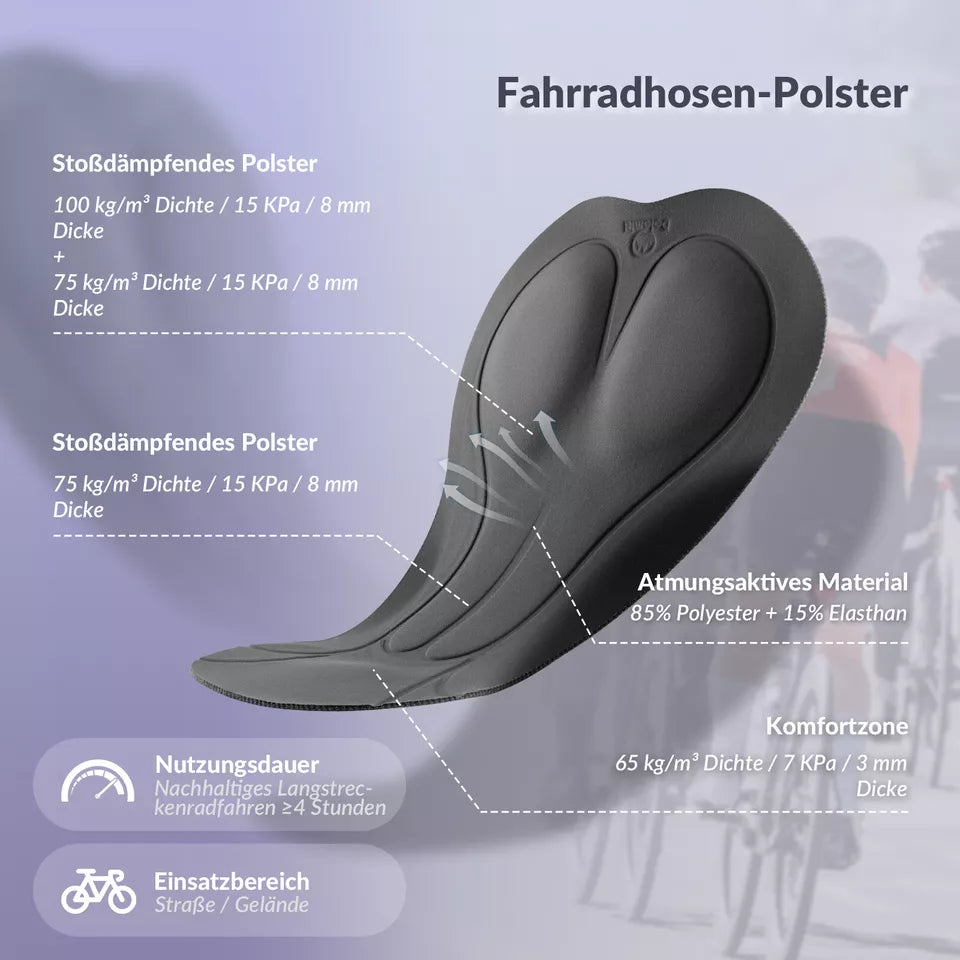 ROCKBROS TVI kerékpáros rövidnadrág női kerékpáros nadrág 4D párnázott kerékpáros rövidnadrág rövid leggings