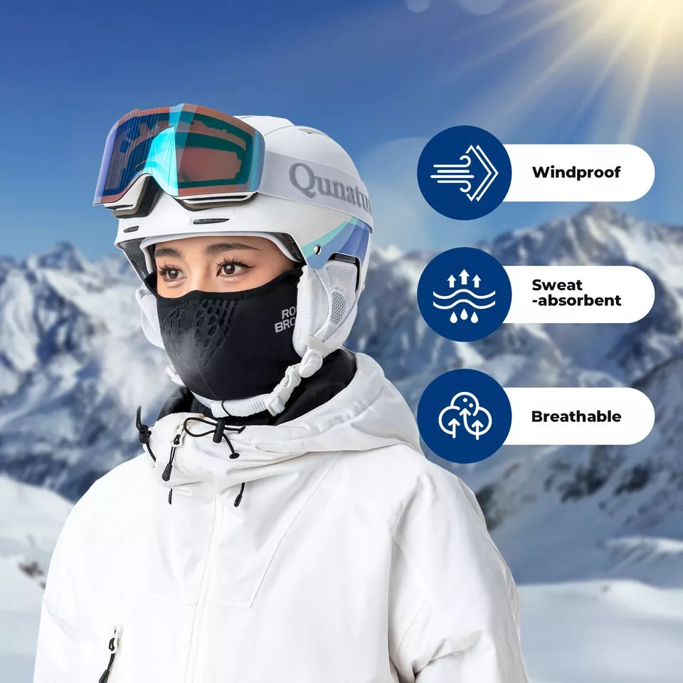 ROCKBROS Winter Half Balaclava elektromos kerékpár/kerékpár/motor maszk polár aludni melegen