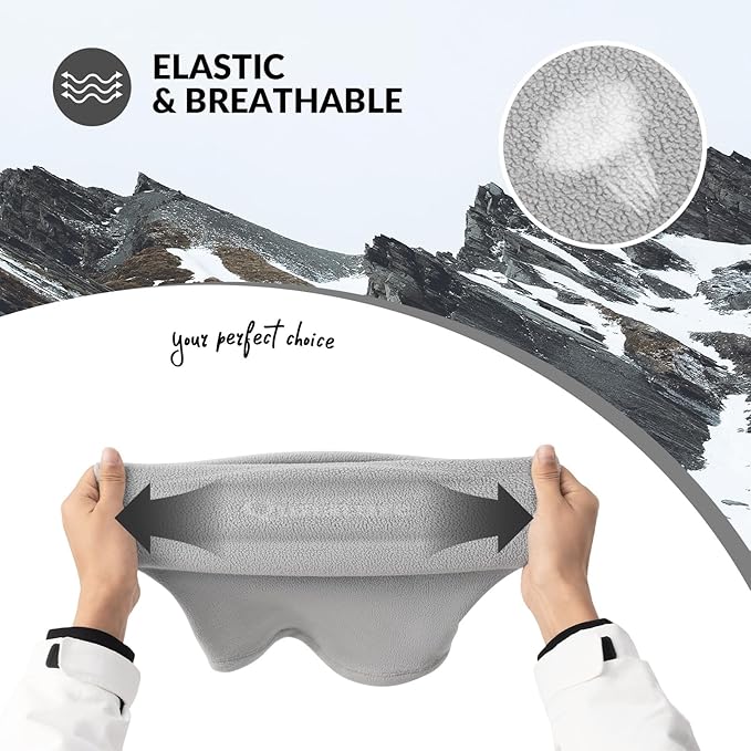 Qunature Winter Neck Warmer Sícső Sál Polár Vastag Szélálló Légáteresztő Thermal Nyak Sál Női és Férfi Szabadtéri Sportok Síelés Futás Kerékpározás Snowboardozás