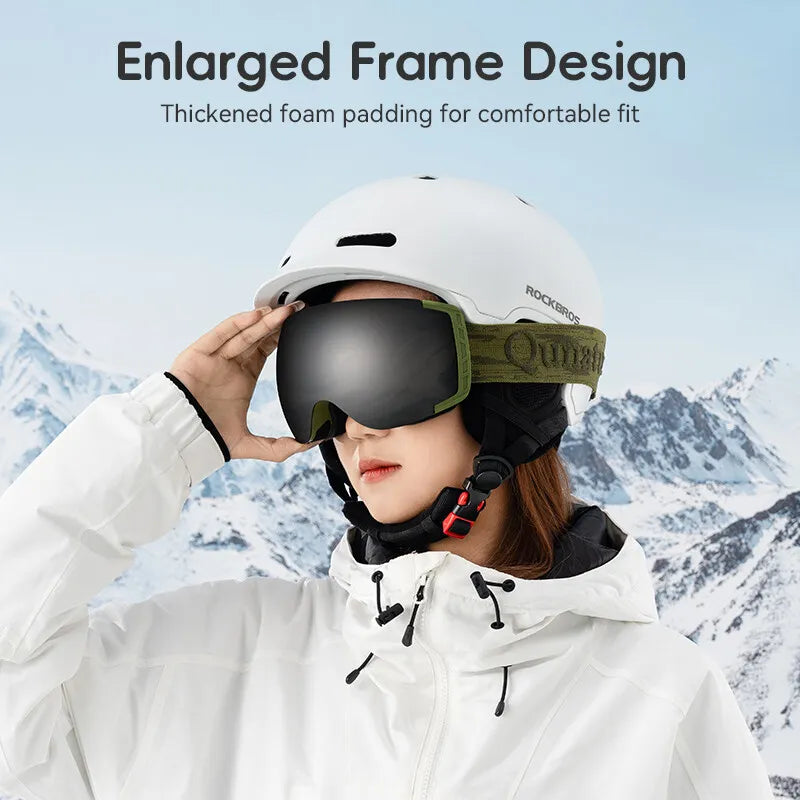 Qunature síszemüveg snowboard szemüveg páramentes UV400 női/férfi szemüvegeseknek