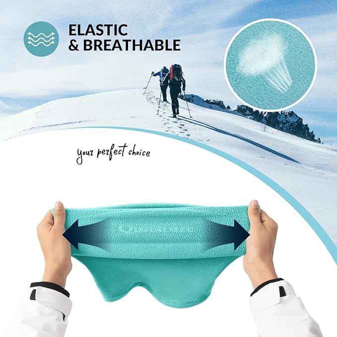 Qunature Winter Neck Warmer Sícső Sál Polár Vastag Szélálló Légáteresztő Thermal Nyak Sál Női és Férfi Szabadtéri Sportok Síelés Futás Kerékpározás Snowboardozás