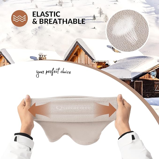 Qunature Winter Neck Warmer Sícső Sál Polár Vastag Szélálló Légáteresztő Thermal Nyak Sál Női és Férfi Szabadtéri Sportok Síelés Futás Kerékpározás Snowboardozás