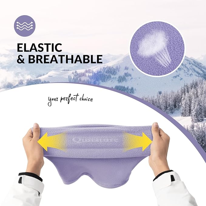 Qunature Winter Neck Warmer Sícső Sál Polár Vastag Szélálló Légáteresztő Thermal Nyak Sál Női és Férfi Szabadtéri Sportok Síelés Futás Kerékpározás Snowboardozás