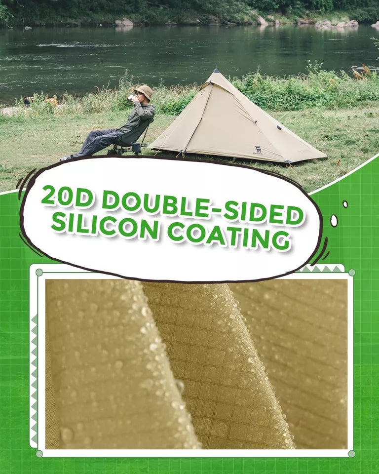 Qunature Trekking Sátor 1 fős sátor Ultralight kemping sátor vízálló 230*180cm