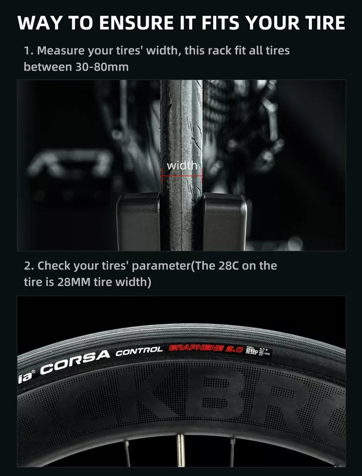 ROCKBROS kerékpárállvány középső állvány minden 2,6-8 cm széles MTB kerékhez