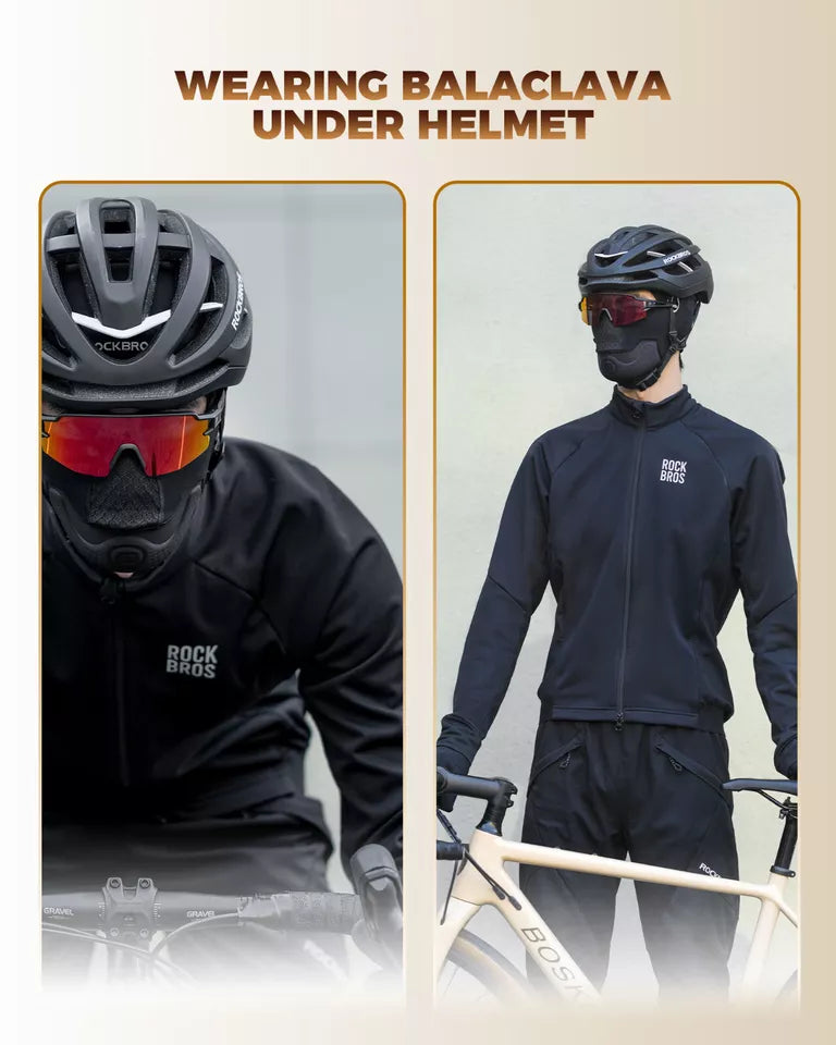 ROCKBROS motorkerékpár fejvédő Balaclava meleg polár kerékpár balaklavák