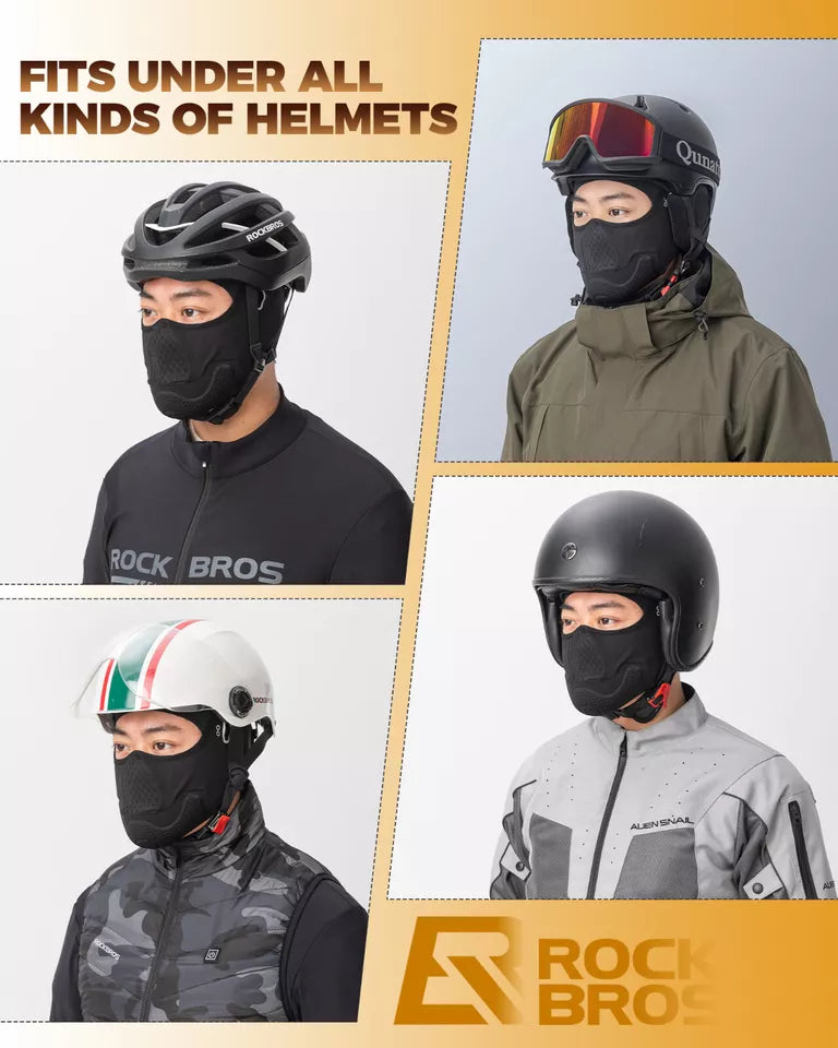 ROCKBROS motorkerékpár fejvédő Balaclava meleg polár kerékpár balaklavák