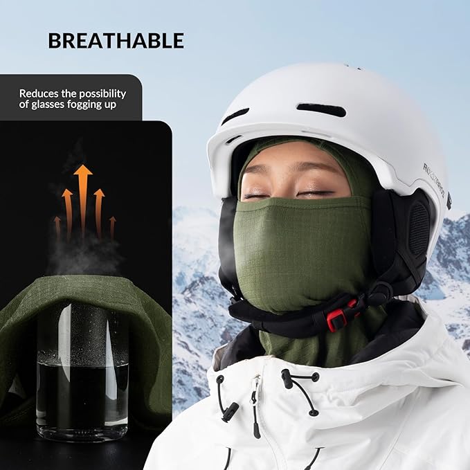 Qunature Balaclava Téli Símaszk Balaclava Sí Motorkerékpár Arcmaszk Női/Férfi Meleg, Szélálló Légáteresztő Balaclava szabadtéri sportokhoz Síelés Snowboard Kerékpározáshoz