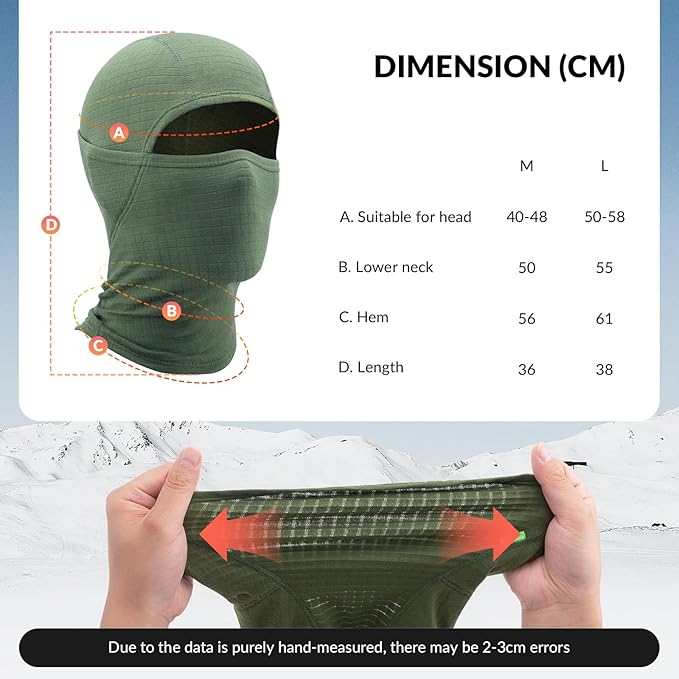 Qunature Balaclava Téli Símaszk Balaclava Sí Motorkerékpár Arcmaszk Női/Férfi Meleg, Szélálló Légáteresztő Balaclava szabadtéri sportokhoz Síelés Snowboard Kerékpározáshoz