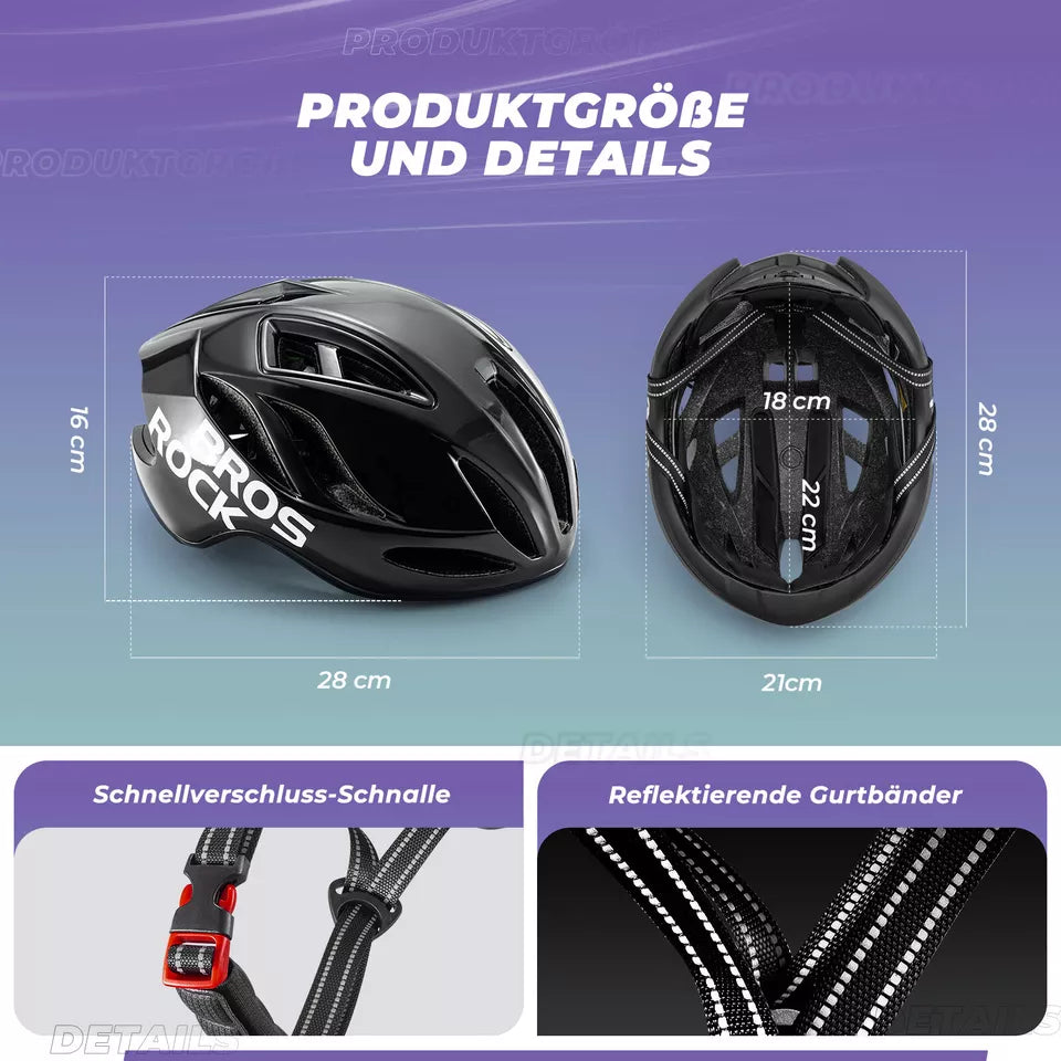 ROCKBROS kerékpáros sisak országúti kerékpáros sisak 58-62cm unisex felnőtt MTB országúti kerékpáros sisakhoz