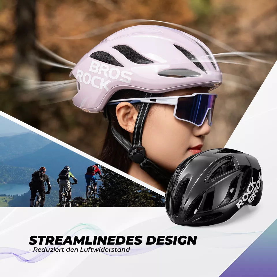 ROCKBROS kerékpáros sisak országúti kerékpáros sisak 58-62cm unisex felnőtt MTB országúti kerékpáros sisakhoz
