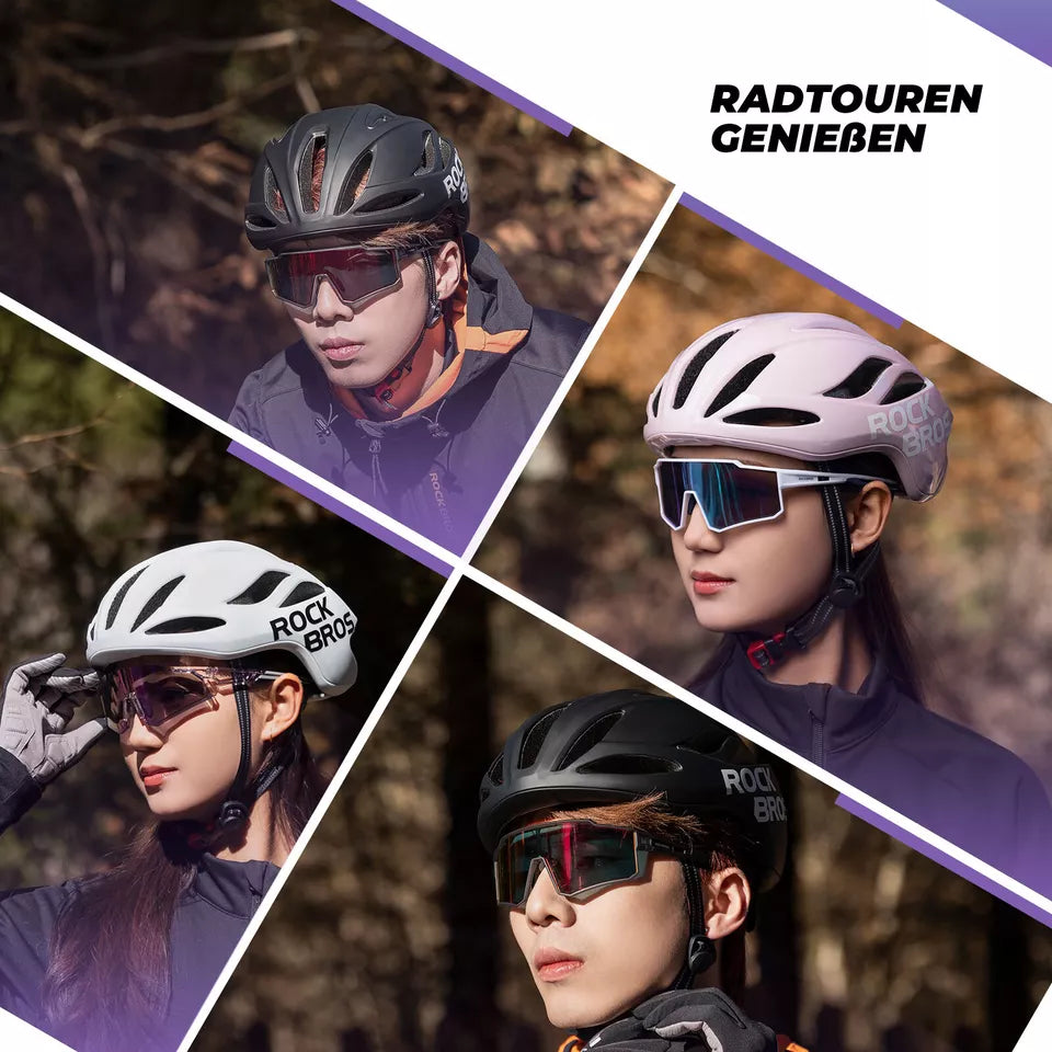 ROCKBROS kerékpáros sisak országúti kerékpáros sisak 58-62cm unisex felnőtt MTB országúti kerékpáros sisakhoz