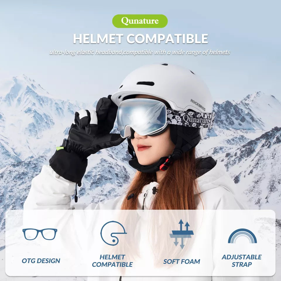 Qunature síszemüveg, snowboard szemüveg szemüveges gyerekeknek és felnőtteknek, páramentesítő