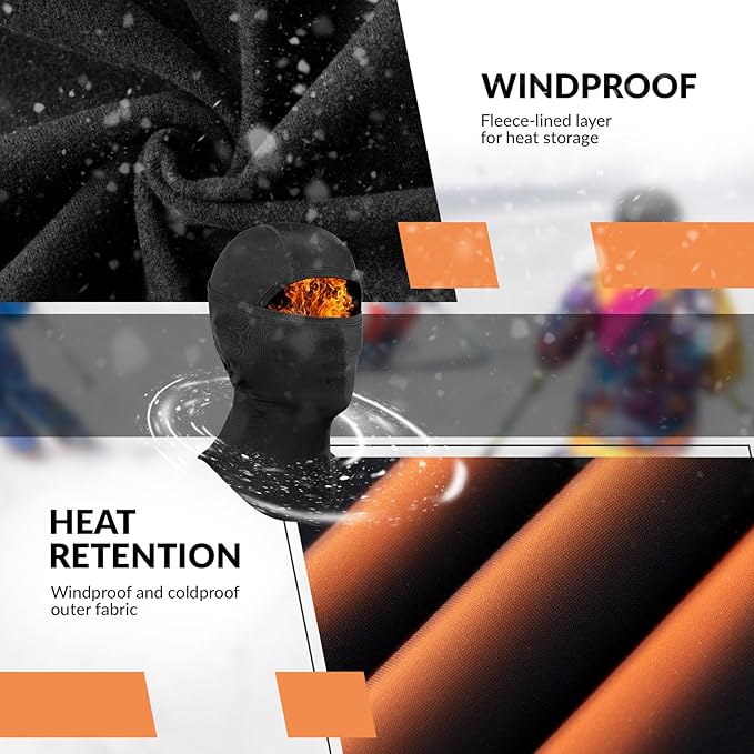 Qunature Balaclava Balaclava téli símaszk Szélálló, lélegző arcmaszk M/L szabadtéri sportokhoz Síelés Kerékpározás Snowboard Motorkerékpár Női/Férfi