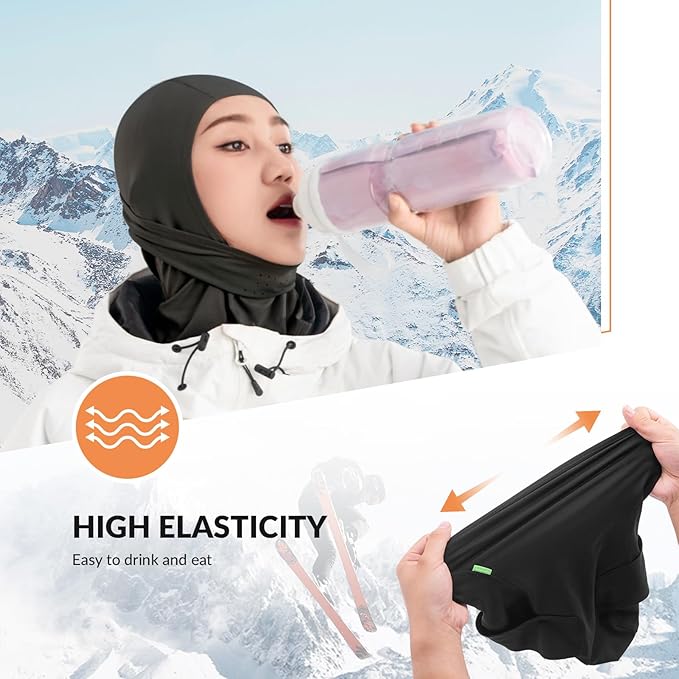 Qunature Balaclava Balaclava téli símaszk Szélálló, lélegző arcmaszk M/L szabadtéri sportokhoz Síelés Kerékpározás Snowboard Motorkerékpár Női/Férfi