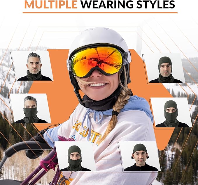 Qunature Balaclava Balaclava téli símaszk Szélálló, lélegző arcmaszk M/L szabadtéri sportokhoz Síelés Kerékpározás Snowboard Motorkerékpár Női/Férfi