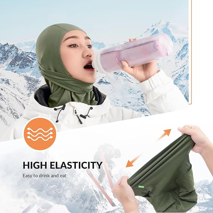 Qunature Balaclava Balaclava téli símaszk Szélálló, lélegző arcmaszk M/L szabadtéri sportokhoz Síelés Kerékpározás Snowboard Motorkerékpár Női/Férfi