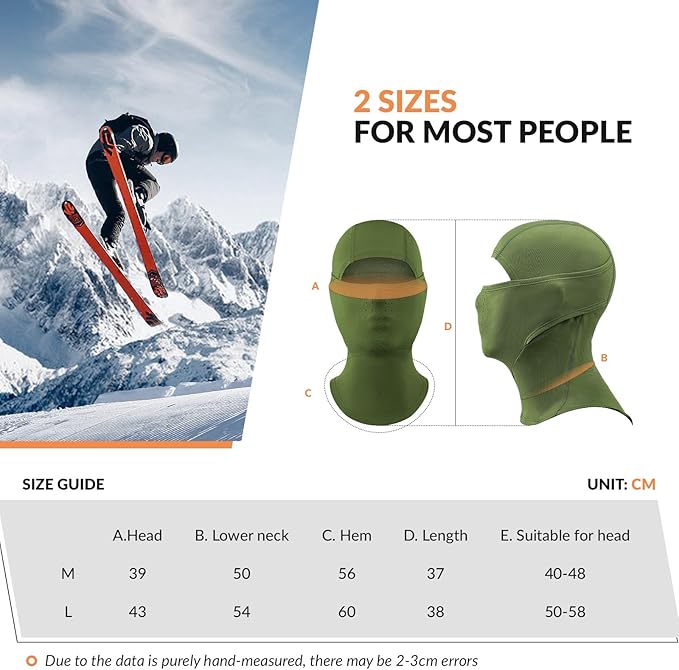 Qunature Balaclava Balaclava téli símaszk Szélálló, lélegző arcmaszk M/L szabadtéri sportokhoz Síelés Kerékpározás Snowboard Motorkerékpár Női/Férfi