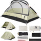 Qunature Camping Sátor 2 fő részére Hátizsák sátor Vízálló sátor X-szerkezettel