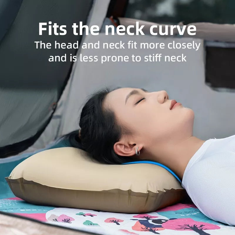 Qunature Camping Pillow Beach Párna Párna Szabadban Felfújható Párna