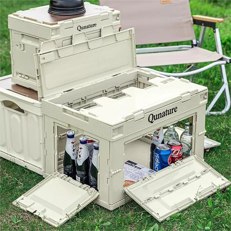 Qunature Camping Box összecsukható szervező Camping Box tároló doboz 26/55/60L
