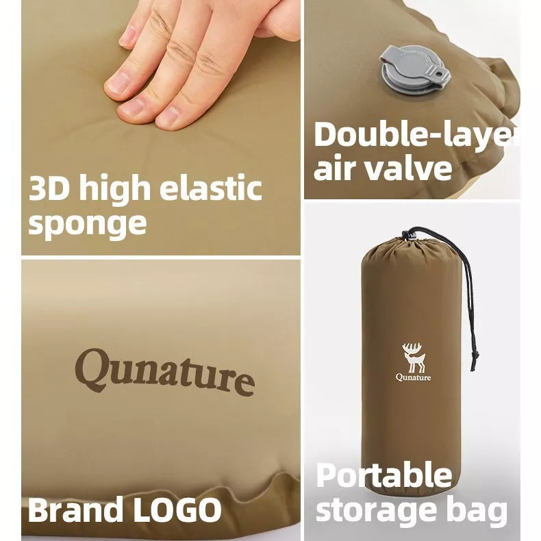 Qunature Camping Pillow Beach Párna Párna Szabadban Felfújható Párna