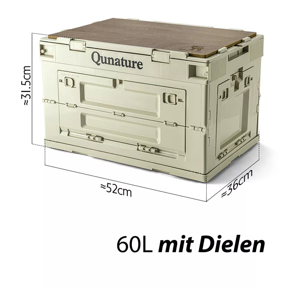 Qunature Camping Box összecsukható szervező Camping Box tároló doboz 26/55/60L