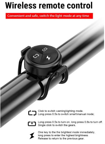 TOWILD vezeték nélküli távirányító kerékpárlámpákhoz CL1200 CL600 CL900 BR1000 CL1200 Pro