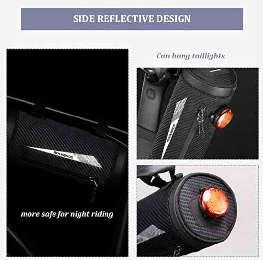 ROCKBROS 041B Kormánytáska Kerékpár Mobiltelefon Tartó kb. 2L fekete