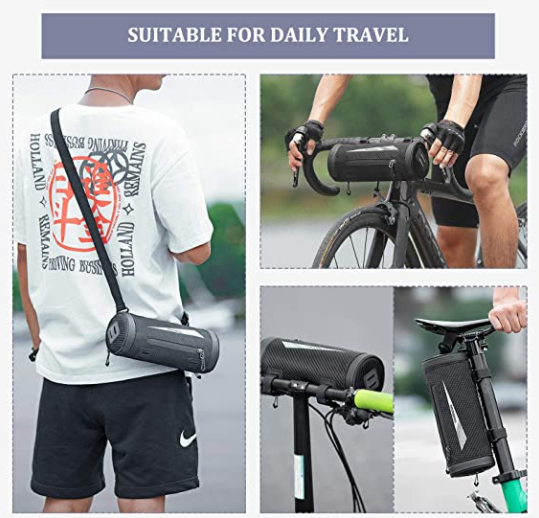 ROCKBROS 041B Kormánytáska Kerékpár Mobiltelefon Tartó kb. 2L fekete