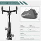 ROCKBROS B75 Bike Frame Bag Kerékpártáska Háromszög táska 1,2L Fekete