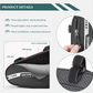 ROCKBROS B75 Bike Frame Bag Kerékpártáska Háromszög táska 1,2L Fekete