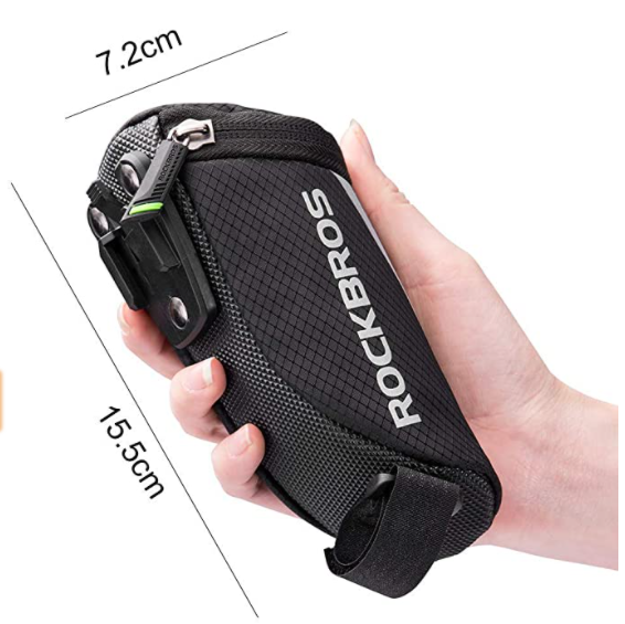 ROCKBROS C28 Kerékpáros nyeregtáska kerékpáros üléstáska rögzítőhevederekkel/tartóval