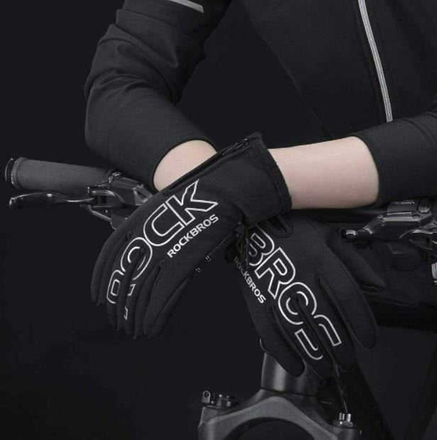 ROCKBROS Kerékpáros kesztyűk Téli motoros MTB kesztyűk