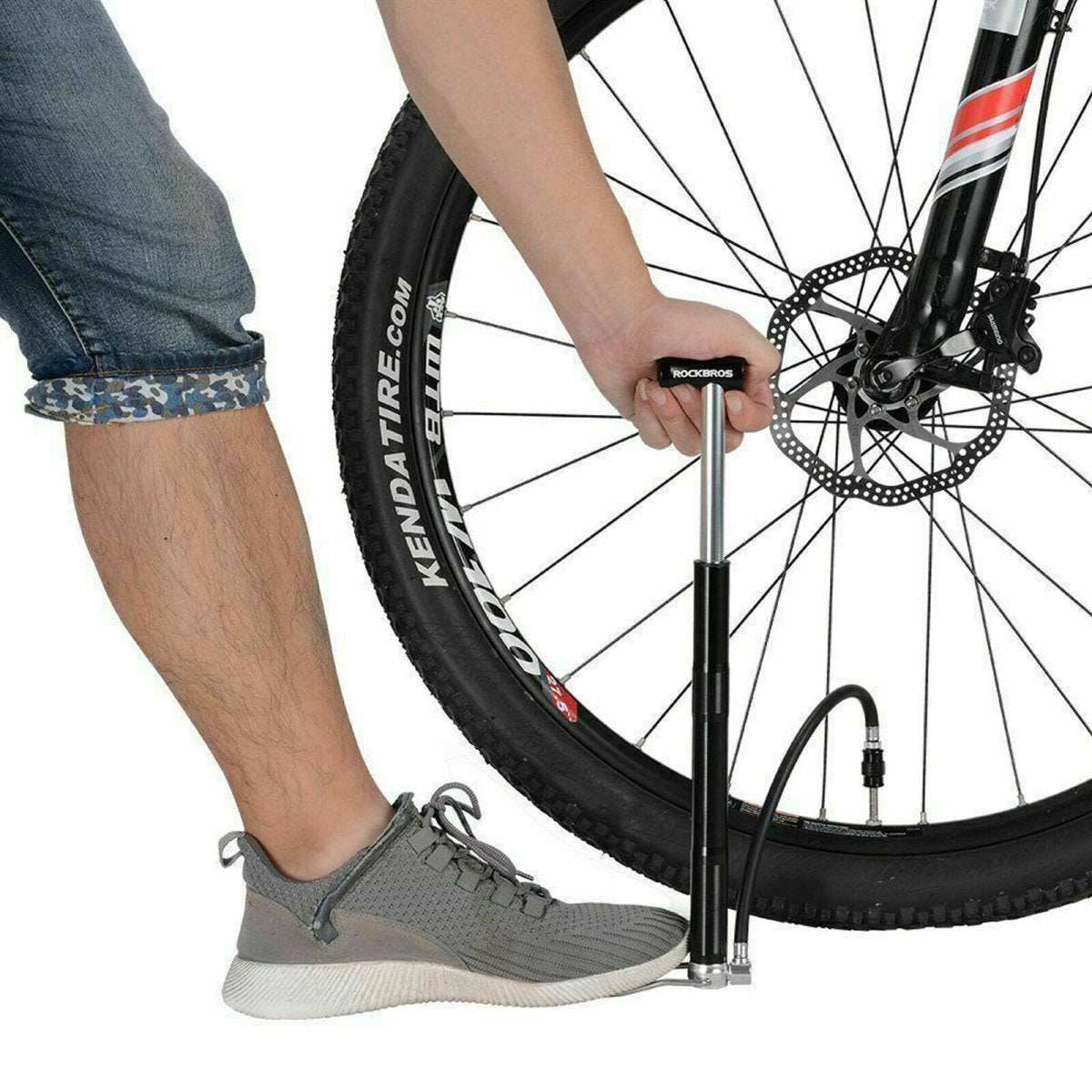 ROCKBROS Kerékpár légszivattyú 120 PSI Presta&Schrader