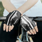 ROCKBROS Half Finger Gloves Outdoor Sports Bicycle Gloves Fényvisszaverő