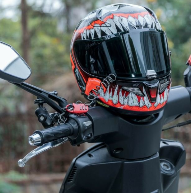 ROCKBROS sisakzár mini kerékpár motorzár kábelzár kombinációs zár