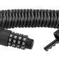 ROCKBROS Sisak acél kábelzár 150cm/4.6mm cink és PVC