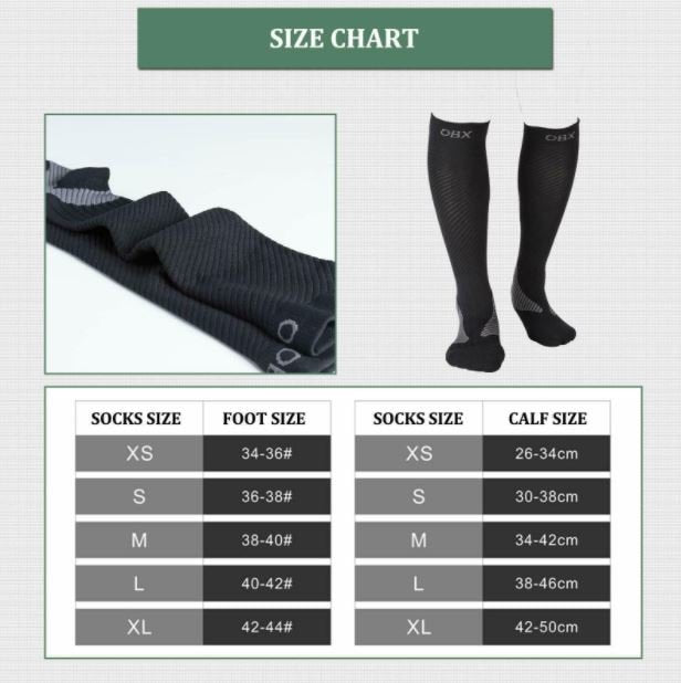 ROCKBROS Sport kompressziós zokni támasztó harisnya női férfi futósportokhoz