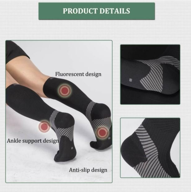 ROCKBROS Sport kompressziós zokni támasztó harisnya női férfi futósportokhoz