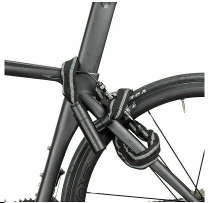 ROCKBROS LCXR0100 kerékpárzár lánc motorkerékpár zár 116cm kulccsal 6mm