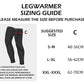 ROCKBROS LKPJ003 Kerékpáros lábmelegítők térdvédők téli S-3XL (1 pár)