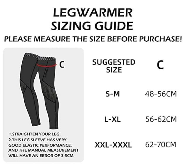 ROCKBROS LKPJ003 Kerékpáros lábmelegítők térdvédők téli S-3XL (1 pár)